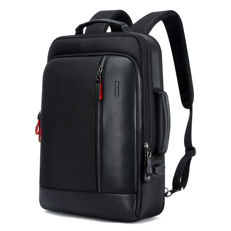 Bopai 751-006641 Large Capacity Business Fashion Breathable Laptop Backpack with External USB Interface, Size: 30 x 15 x 44cm(Black) - free shipping - PMC Jewellery - Order now!