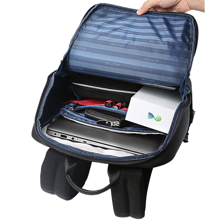 Bopai 751-006881 Business Anti-theft Waterproof Large Capacity Double Shoulder Bag,with USB Charging Port, Size: 30x14x44cm(Black) - free shipping - PMC Jewellery - Order now!