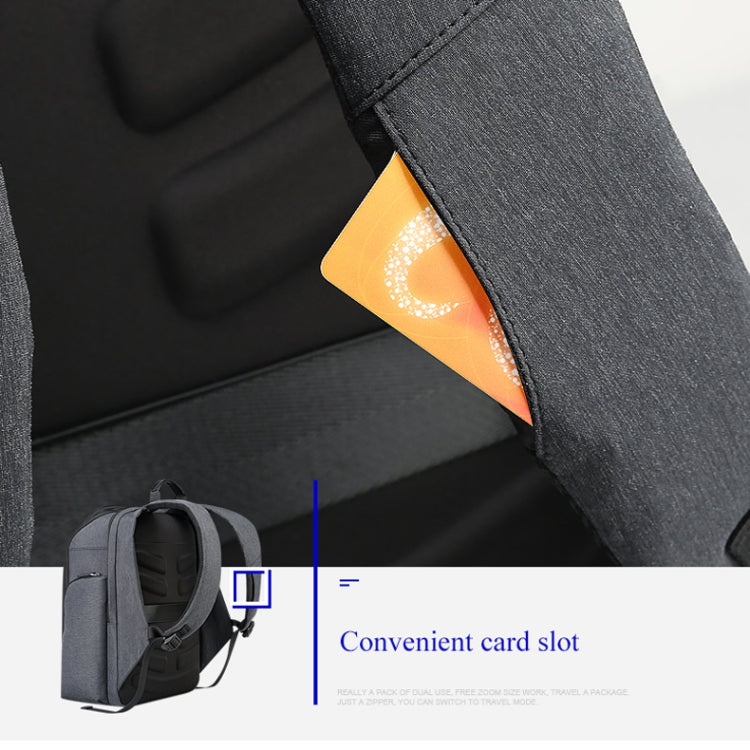 Bopai 851-010128 Business Anti-theft Waterproof Large Capacity Double Shoulder Bag,with USB Charging Port, Size: 34x19x43cm (Black) - free shipping - PMC Jewellery - Order now!
