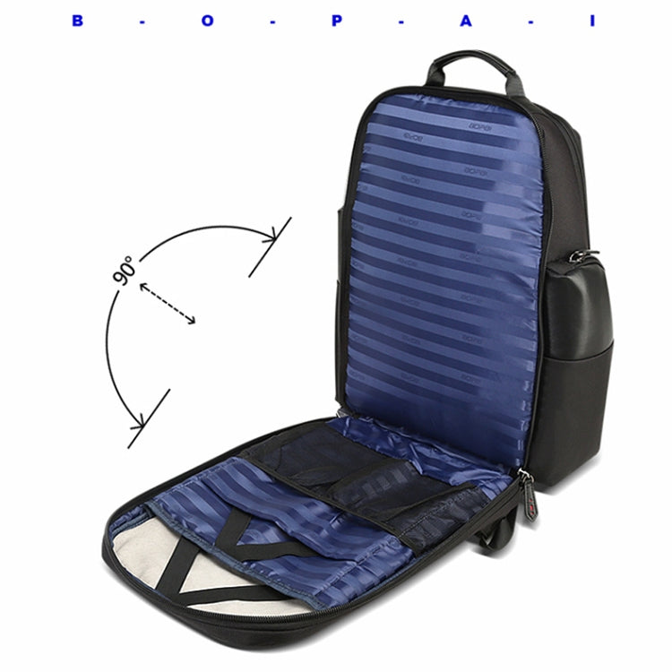 Bopai 851-014211 Business Anti-theft Waterproof Three-layer Large Capacity Double Shoulder Bag,with USB Charging Port, Size: 35.5x24x45cm (Black) - free shipping - PMC Jewellery - Order now!