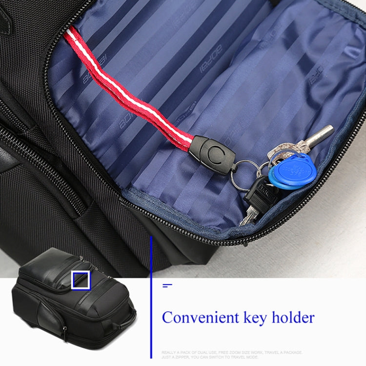 Bopai 851-014211 Business Anti-theft Waterproof Three-layer Large Capacity Double Shoulder Bag,with USB Charging Port, Size: 35.5x24x45cm (Black) - free shipping - PMC Jewellery - Order now!