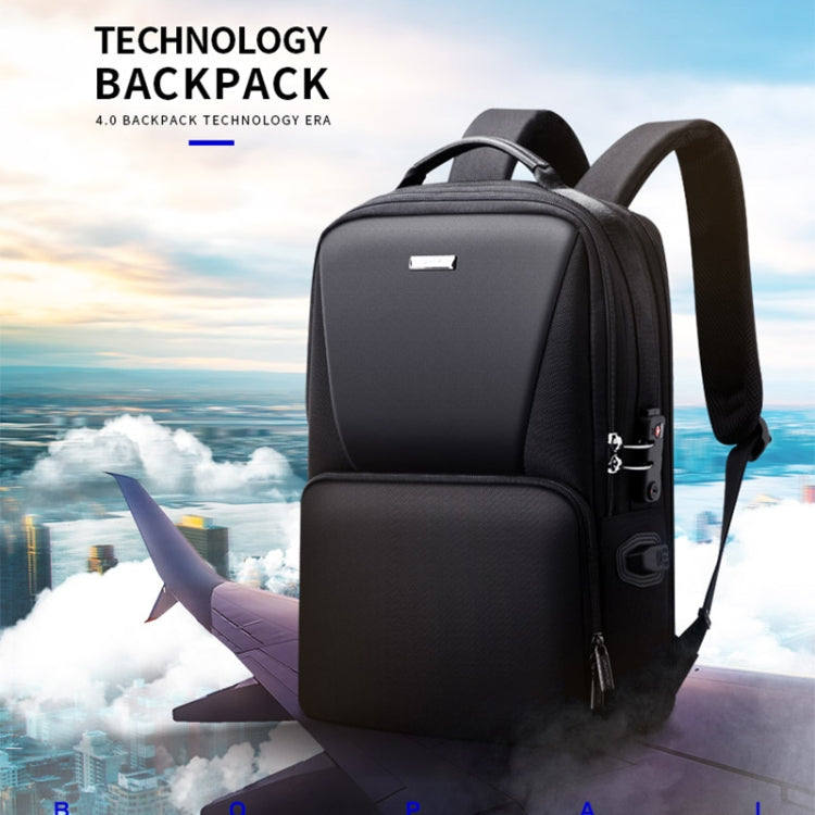 Bopai 61-02511 Business Travel Breathable Waterproof Anti-theft Man Backpack, Size: 30x15x44cm(Black) - free shipping - PMC Jewellery - Order now!