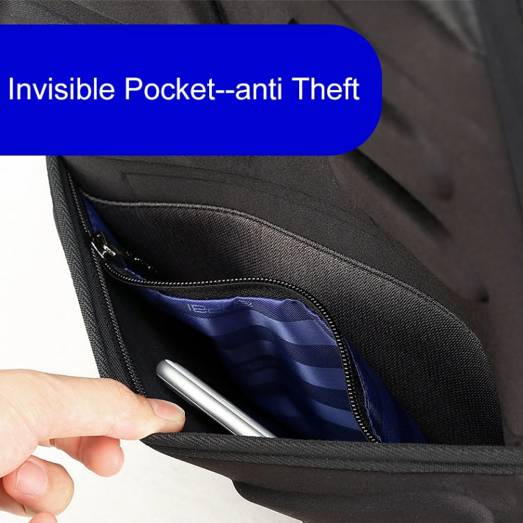 Bopai 851-024011 Top-grain Leather Business Breathable Anti-theft Man Backpack, Size: 28x18x42cm(Black) - free shipping - PMC Jewellery - Order now!