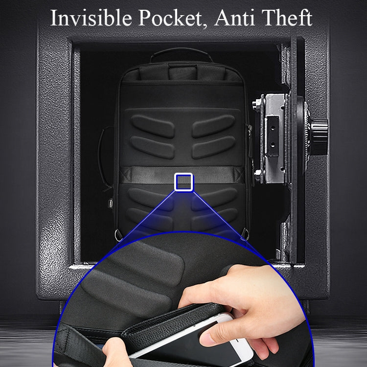 Bopai 751-006551 Large Capacity Business Casual Breathable Laptop Backpack with External USB Interface, Size: 30 x 12 x 44cm(Black) - free shipping - PMC Jewellery - Order now!
