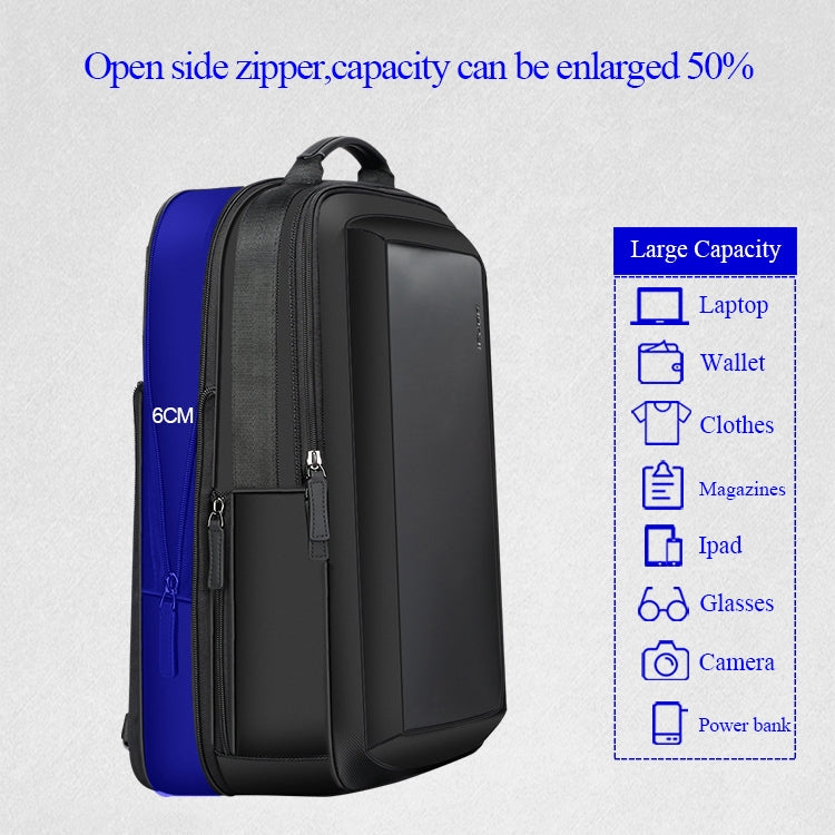 Bopai 751-006551 Large Capacity Business Casual Breathable Laptop Backpack with External USB Interface, Size: 30 x 12 x 44cm(Black) - free shipping - PMC Jewellery - Order now!