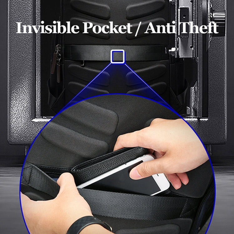 Bopai 751-007301 Business Anti-theft Water-resistant Large Capacity Double Shoulder Bag,with USB Charging Port, Size: 28x19x42cm(Black) - free shipping - PMC Jewellery - Order now!