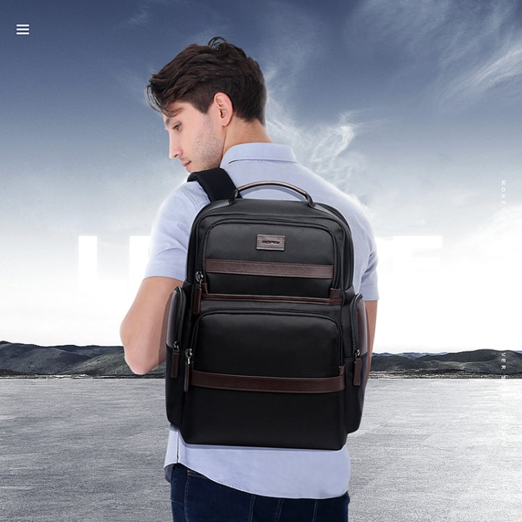 Bopai 751-007301 Business Anti-theft Water-resistant Large Capacity Double Shoulder Bag,with USB Charging Port, Size: 28x19x42cm(Black) - free shipping - PMC Jewellery - Order now!