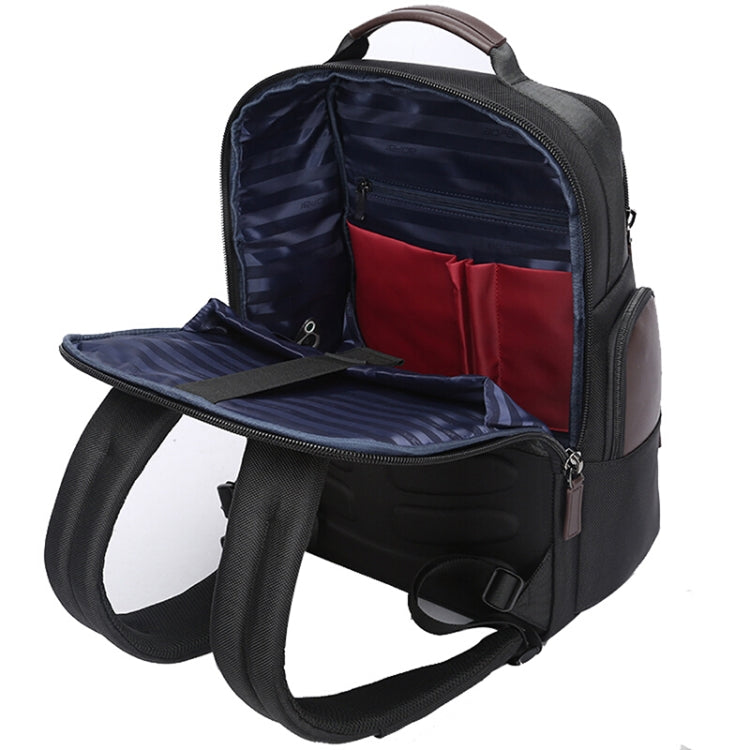 Bopai 751-007301 Business Anti-theft Water-resistant Large Capacity Double Shoulder Bag,with USB Charging Port, Size: 28x19x42cm(Black) - free shipping - PMC Jewellery - Order now!