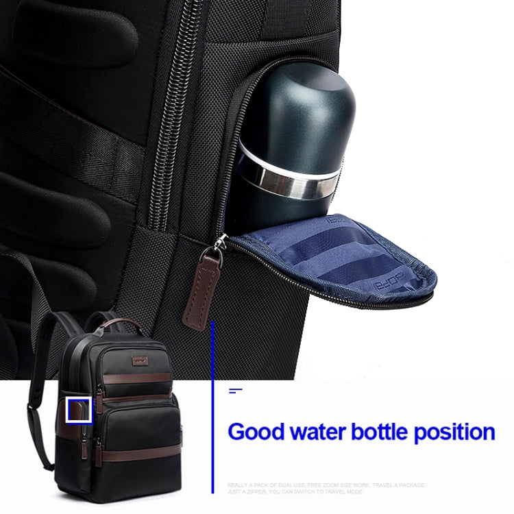 Bopai 751-007301 Business Anti-theft Water-resistant Large Capacity Double Shoulder Bag,with USB Charging Port, Size: 28x19x42cm(Black) - free shipping - PMC Jewellery - Order now!
