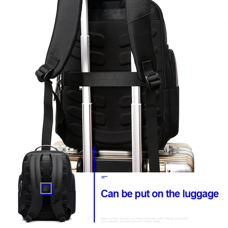 Bopai 751-007301 Business Anti-theft Water-resistant Large Capacity Double Shoulder Bag,with USB Charging Port, Size: 28x19x42cm(Black) - free shipping - PMC Jewellery - Order now!