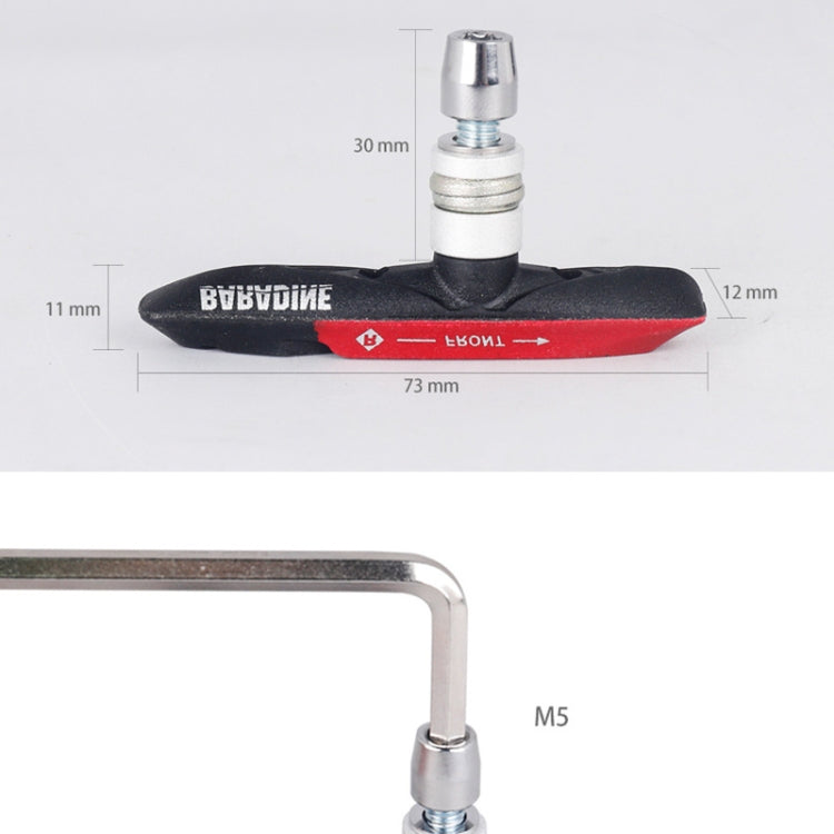 DEEMOUNT 959V Mountain Bike Bicycle Brake Pads Accessories(Green) - Bicycle Brake Parts by PMc TechLife | Online Shopping South Africa | PMc TechLife | Buy Now Pay Later Mobicred