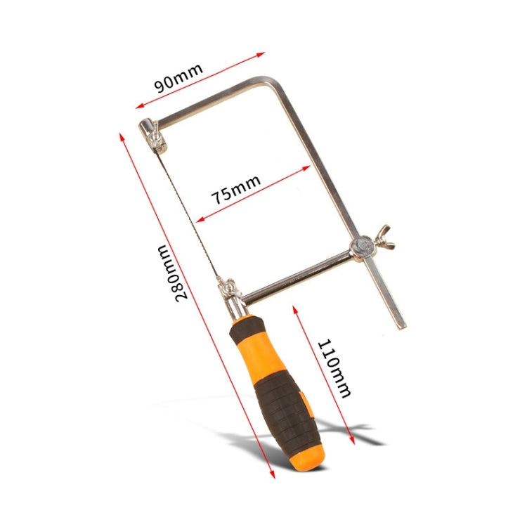U Shape Hacksaw with Blades for Metal / Wood / Plastic Tube / Wire DIY Hand Tool Portable Woodworking Saw, Width: 105mm - Electric Saws & Accessories by PMC TechLife | Online Shopping South Africa | PMC TechLife | Buy Now Pay Later Mobicred