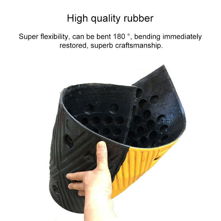Pair Of Special Round Heads For Rubber Speed Bumps, Diameter: 40cm - Speed Bumps by PMC TechLife | Online Shopping South Africa | PMC TechLife | Buy Now Pay Later Mobicred
