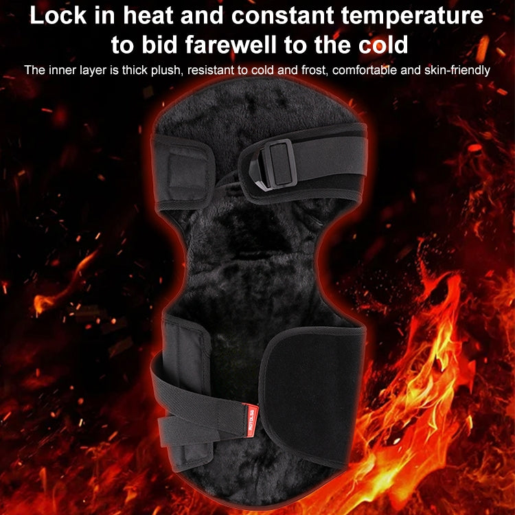 MOTOLSG 2 in 1 Knee Pads Motorcycle Bicycle Riding Warm Fleece Soft Protective Gear (Black Yellow) - free shipping - PMC TechLife - Order now!