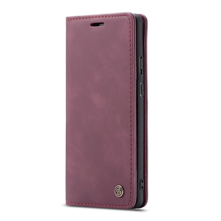 CaseMe-013 Multifunctional Retro Frosted Horizontal Flip Leather Case for OnePlus 7 Pro, with Card Slot & Holder & Zipper Wallet & Photo Frame(Wine Red) - OnePlus Cases by CaseMe | Online Shopping South Africa | PMC Jewellery | Buy Now Pay Later Mobicred