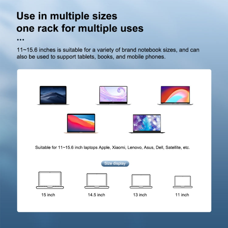 ORICO LST-T1 Aluminum Alloy Laptop Notebook Heightening Folding Stand Holder - free shipping - PMC Jewellery - Order now!