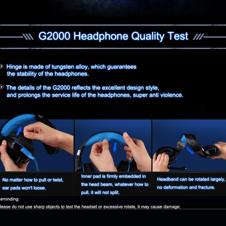 KOTION EACH G2000 Over-ear Game Gaming Headphone Headset Earphone Headband with Mic Stereo Bass LED Light for PC Gamer,Cable Length: About 2.2m(Orange + Black) - free shipping - PMC Jewellery - Order now!