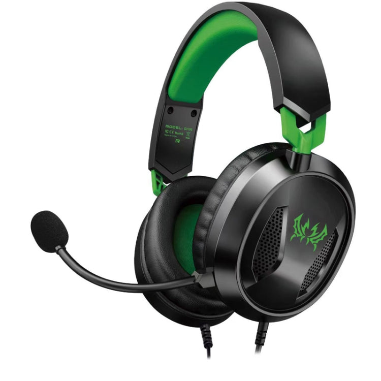 KOTION EACH G3100 Stereo Bass Gaming Headset with Omni-directional Mic,Cable Length: 1.7m(Black+Green) - free shipping - PMC Jewellery - Order now!