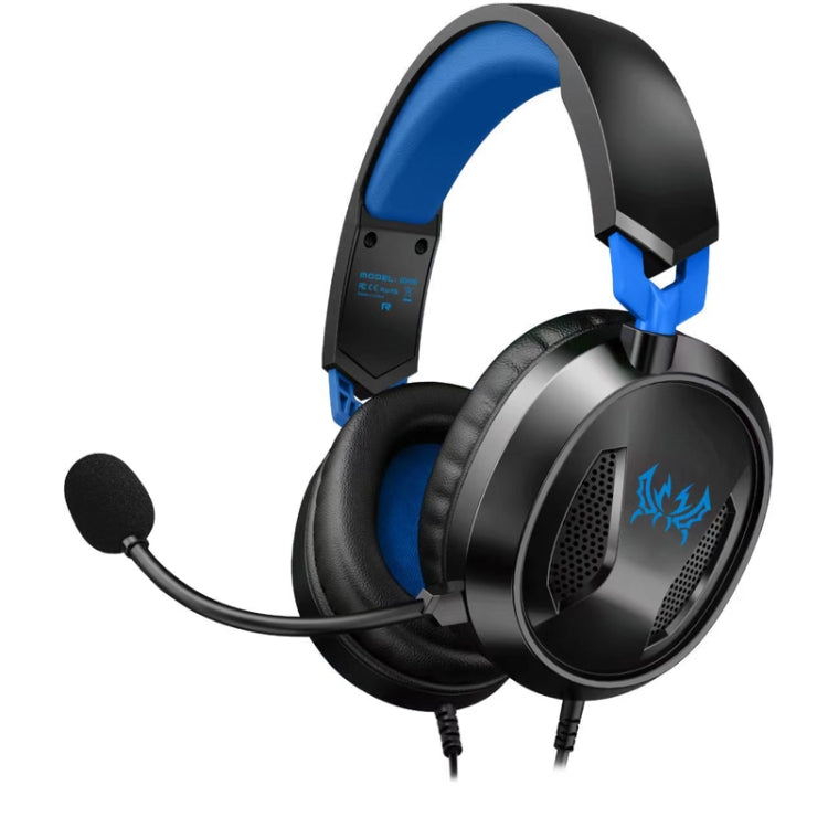 KOTION EACH G3100 Stereo Bass Gaming Headset with Omni-directional Mic,Cable Length: 1.7m(Black+Blue) - free shipping - PMC Jewellery - Order now!