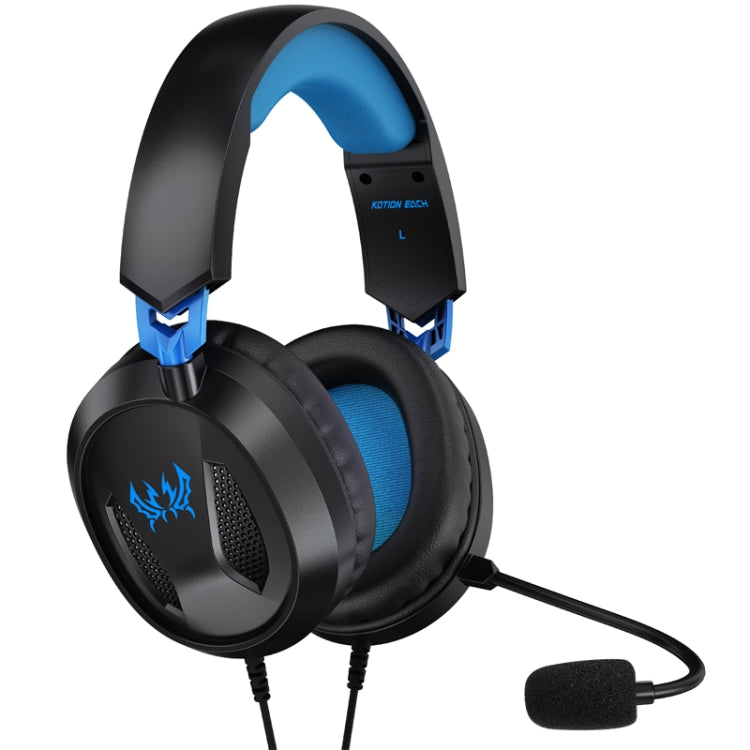 KOTION EACH G3100 Stereo Bass Gaming Headset with Omni-directional Mic,Cable Length: 1.7m(Black+Blue) - free shipping - PMC Jewellery - Order now!