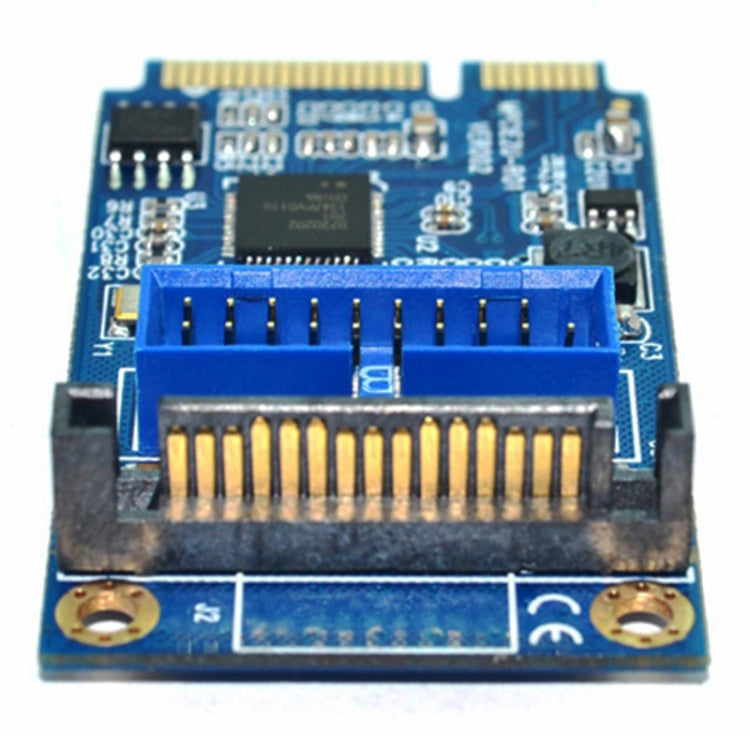 MINI PCI-E to USB 3.0 Front 19 Pin Desktop PC Expansion Card (Blue) -  by PMC Jewellery | Online Shopping South Africa | PMC Jewellery | Buy Now Pay Later Mobicred