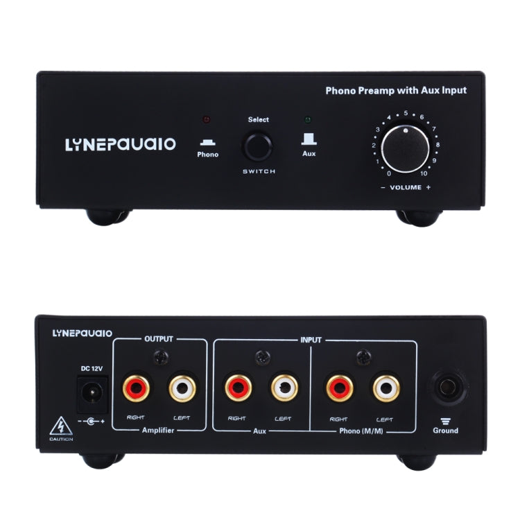 B855 LINEPAUDIO Phone Prephonograph Signal Amplifier with Auxiliary Input and Volume Control (Black) -  by PMC TechLife | Online Shopping South Africa | PMC TechLife | Buy Now Pay Later Mobicred