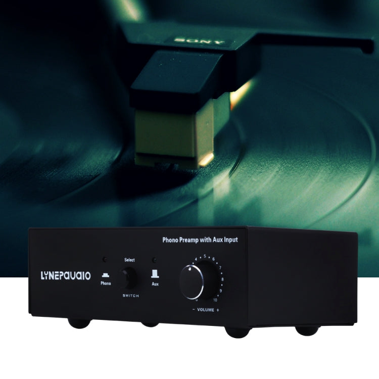 B855 LINEPAUDIO Phone Prephonograph Signal Amplifier with Auxiliary Input and Volume Control (Black) -  by PMC TechLife | Online Shopping South Africa | PMC TechLife | Buy Now Pay Later Mobicred