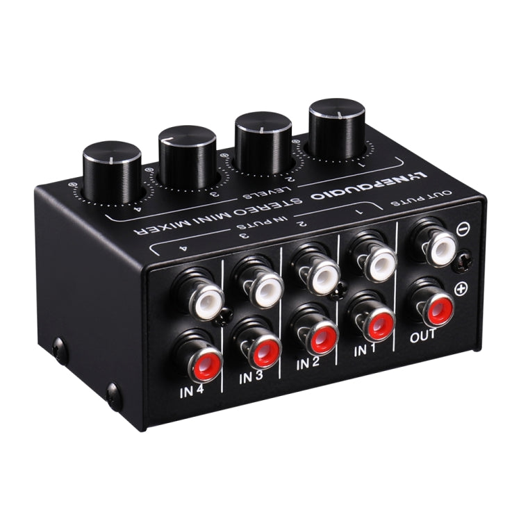 LINEPAUDIO B896 Four-channel Sassive Mixer (Black) -  by PMC TechLife | Online Shopping South Africa | PMC TechLife | Buy Now Pay Later Mobicred