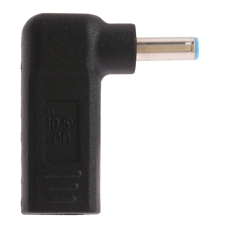 USB-C / Type-C Female to 4.5 x 3.0mm Male Plug Elbow Adapter Connector (Blue) - Universal Power Adapter by PMC TechLife | Online Shopping South Africa | PMC TechLife | Buy Now Pay Later Mobicred