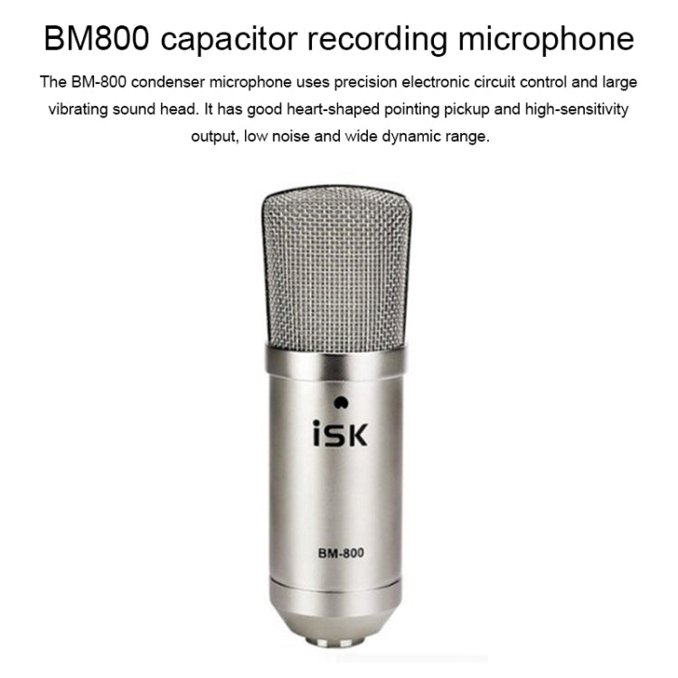 ISK BM-800 Sound Recording Microphone Condenser Mic for Studio and Broadcasting - free shipping - PMC Jewellery - Order now!