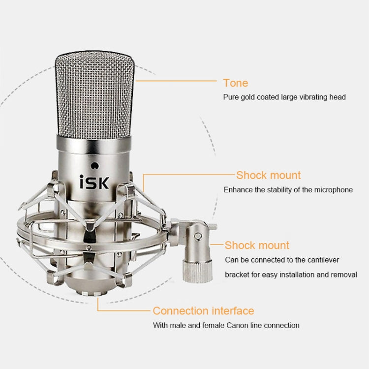 ISK BM-800 Sound Recording Microphone Condenser Mic for Studio and Broadcasting - free shipping - PMC Jewellery - Order now!