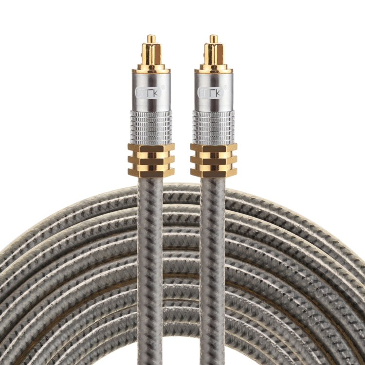 EMK YL-A 5m OD8.0mm Gold Plated Metal Head Toslink Male to Male Digital Optical Audio Cable - free shipping - PMC Jewellery - Order now!