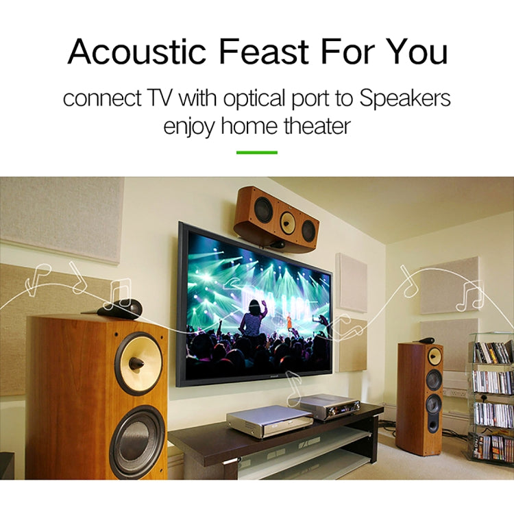 EMK YL-A 10m OD8.0mm Gold Plated Metal Head Toslink Male to Male Digital Optical Audio Cable - free shipping - PMC Jewellery - Order now!