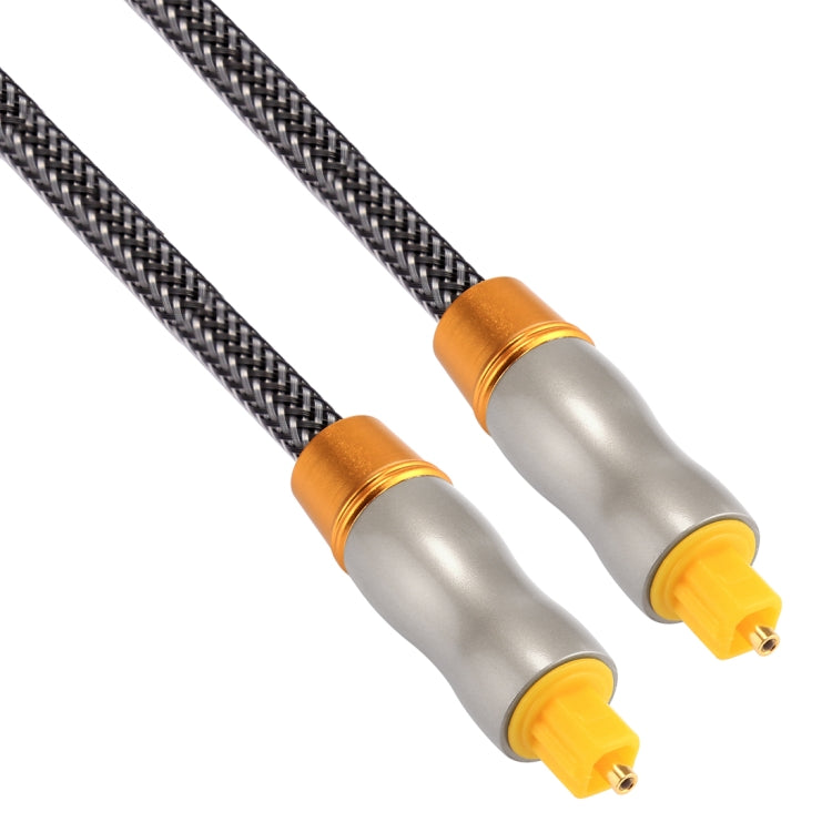 5m OD6.0mm Gold Plated Metal Head Woven Line Toslink Male to Male Digital Optical Audio Cable - Audio Optical Cables by PMC Jewellery | Online Shopping South Africa | PMC Jewellery | Buy Now Pay Later Mobicred