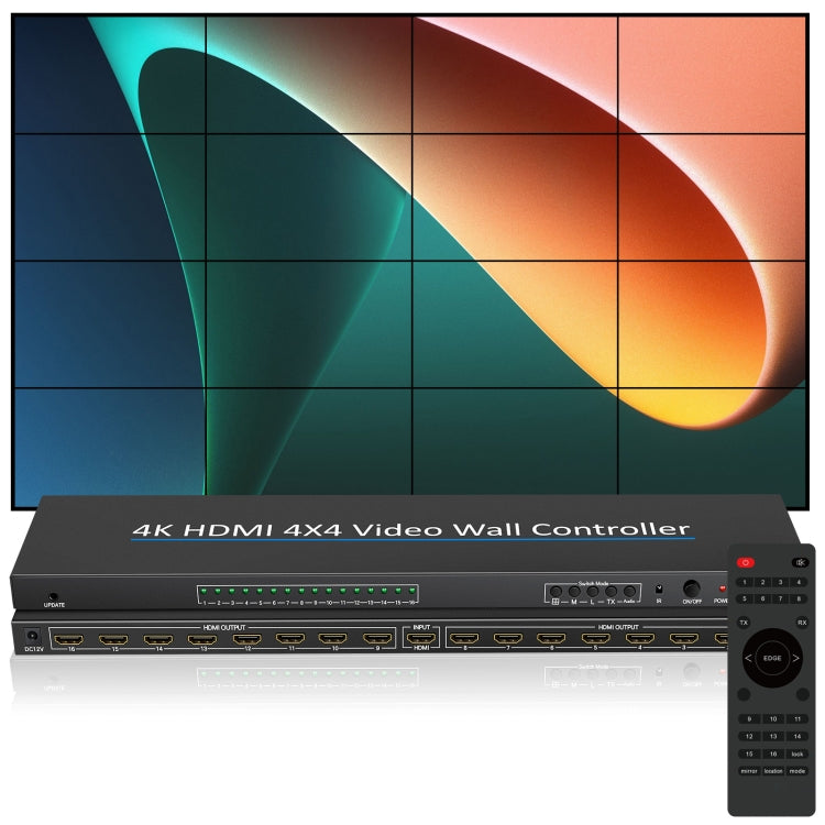 NK-H44 4K Ultra HD 4X4 HDMI Video Wall Controller Multi-screen Splicing Processor (US Plug) - Splitter by PMC TechLife | Online Shopping South Africa | PMC TechLife