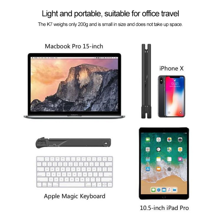 NEXSTAND Laptop Height Extender Holder Stand Folding Portable Computer Heat Dissipation Bracket, Size: 27x3.9x3.6cm(Black) - MacBook Holder by PMC Jewellery | Online Shopping South Africa | PMC Jewellery | Buy Now Pay Later Mobicred