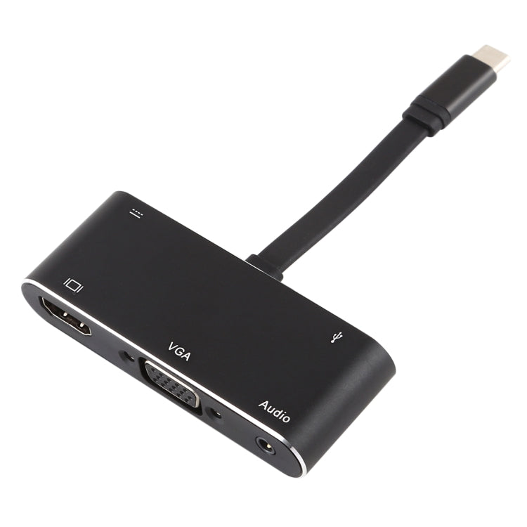 V126 UCB-C / Type-C Male to PD + HDMI + VGA + Audio + USB 3.0 Female 5 in 1 Converter - USB HUB by PMC Jewellery | Online Shopping South Africa | PMC Jewellery | Buy Now Pay Later Mobicred
