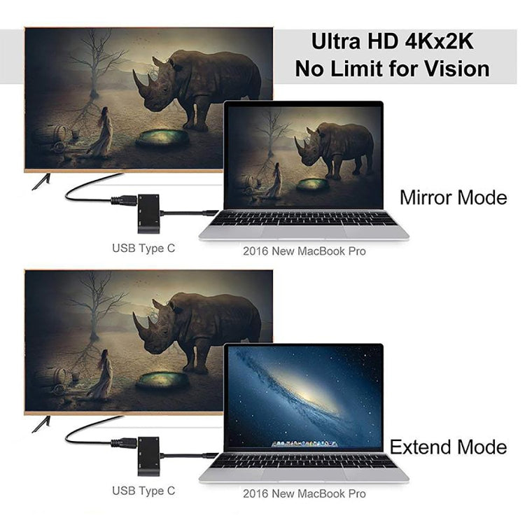 V126 UCB-C / Type-C Male to PD + HDMI + VGA + Audio + USB 3.0 Female 5 in 1 Converter - USB HUB by PMC Jewellery | Online Shopping South Africa | PMC Jewellery | Buy Now Pay Later Mobicred