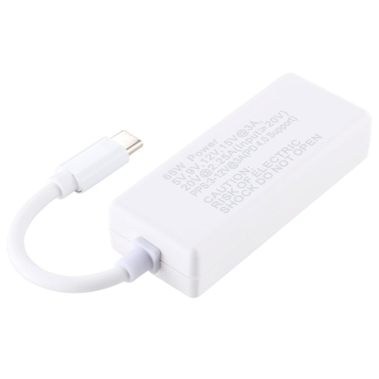 65W 5 Pin MagSafe Series to USB-C / Type-C Converter for MacBook (White) - Cable & Adapter by PMC Jewellery | Online Shopping South Africa | PMC Jewellery | Buy Now Pay Later Mobicred