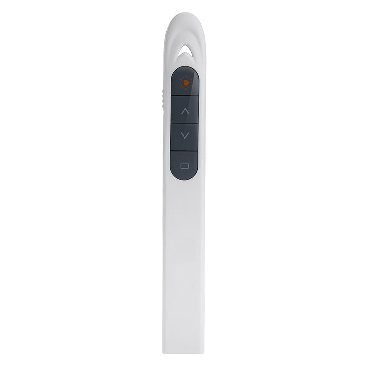 XM930 2.4GHz Wireless Laser PowerPoint Page Turning Pen Multimedia Wireless Presentation Projection Pen with USB Receiver, Support Low Battery Remind, Remote Control Distance: 100m(White) -  by PMC TechLife | Online Shopping South Africa | PMC TechLife | Buy Now Pay Later Mobicred