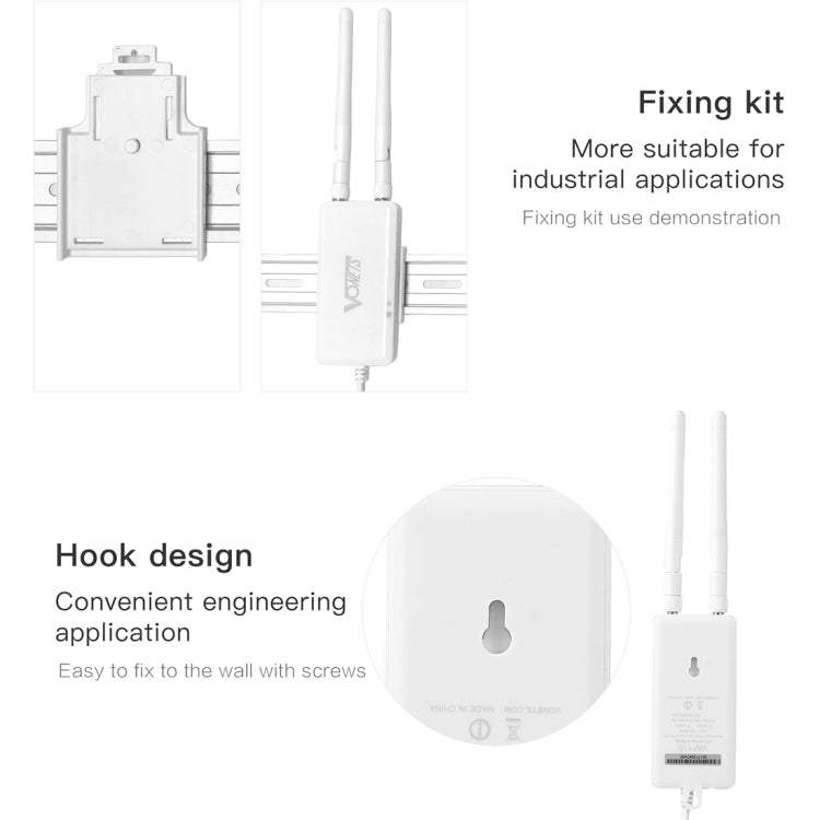 VONETS VAP11S 2.4G Mini Wireless Bridge 300Mbps WiFi Repeater with 2 Antennas - free shipping - PMC Jewellery - Order now!