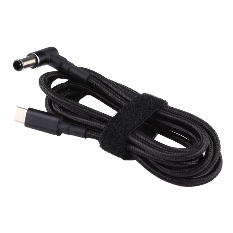 PD 100W 6.0 x 1.4mm Elbow to USB-C / Type-C Nylon Weave Power Charge Cable, Cable Length: 1.7m - For Sony by PMC TechLife | Online Shopping South Africa | PMC TechLife | Buy Now Pay Later Mobicred