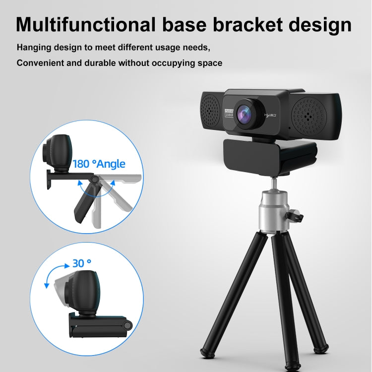 HXSJ S5 1080P Adjustable HD Video Webcam PC Camera with Microphone(Black) - free shipping - PMC Jewellery - Order now!