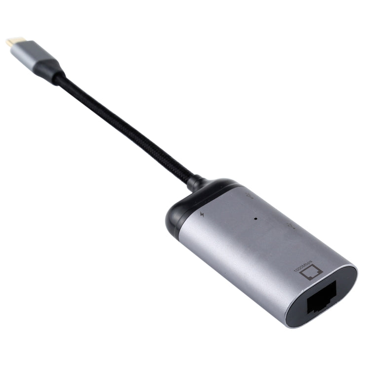 Type-C / USB-C Male to RJ45 Female  + Type-C / USB-C Female + USB Female Adapter Converter - Cable & Adapters by PMC Jewellery | Online Shopping South Africa | PMC Jewellery | Buy Now Pay Later Mobicred