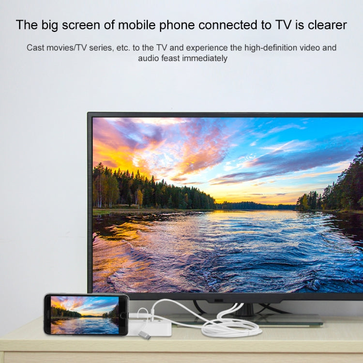 Onten OTN-7537A 3 in 1 1080P Mobile HD Screen Player Adapter Cable(Grey) - free shipping - PMC TechLife - Order now!