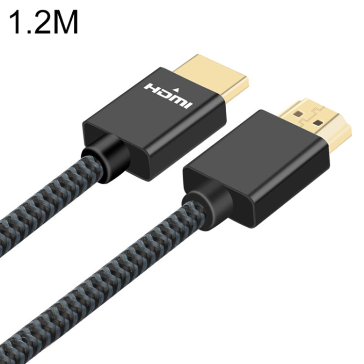 ULT-unite Gold-plated Head HDMI 2.0 Male to Male Nylon Braided Cable, Cable Length: 1.2m(Black) - Cable by ult-unite | Online Shopping South Africa | PMC TechLife | Buy Now Pay Later Mobicred