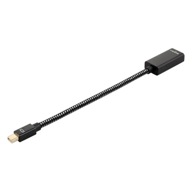 Mini DP to 1080P HD HDMI PP Yarn Woven Net Adapter Cable (Black) -  by PMC TechLife | Online Shopping South Africa | PMC TechLife | Buy Now Pay Later Mobicred