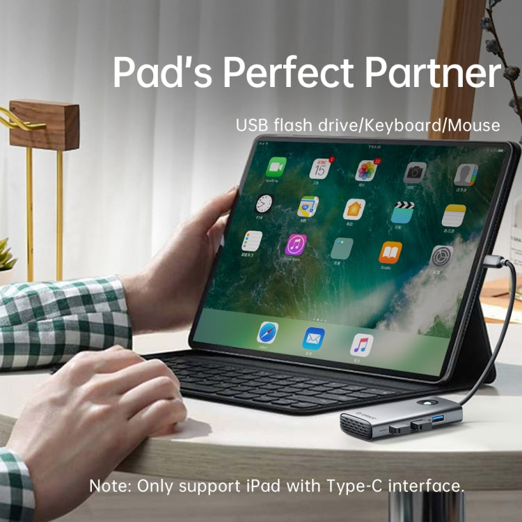 ORICO PW11-5P Type-C / USB-C 5-in-1 5Gbps Multifunction Docking Station(Silver) - USB HUB by ORICO | Online Shopping South Africa | PMC TechLife | Buy Now Pay Later Mobicred