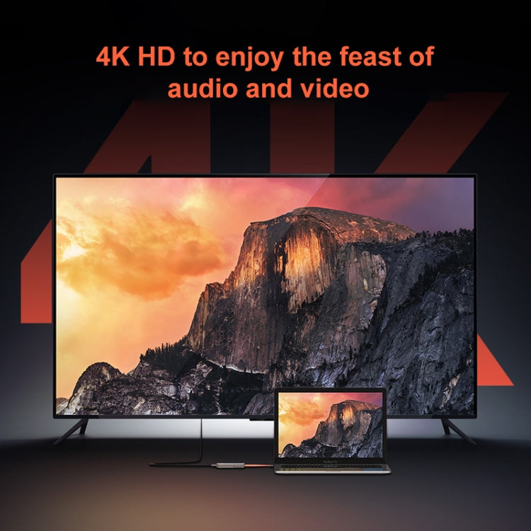 ROCK TR21 USB-C / Type-C to HDMI + USB3.0 x 3 + PD 4K 60Hz 5 in 1 Docking Station - free shipping - PMC Jewellery - Order now!
