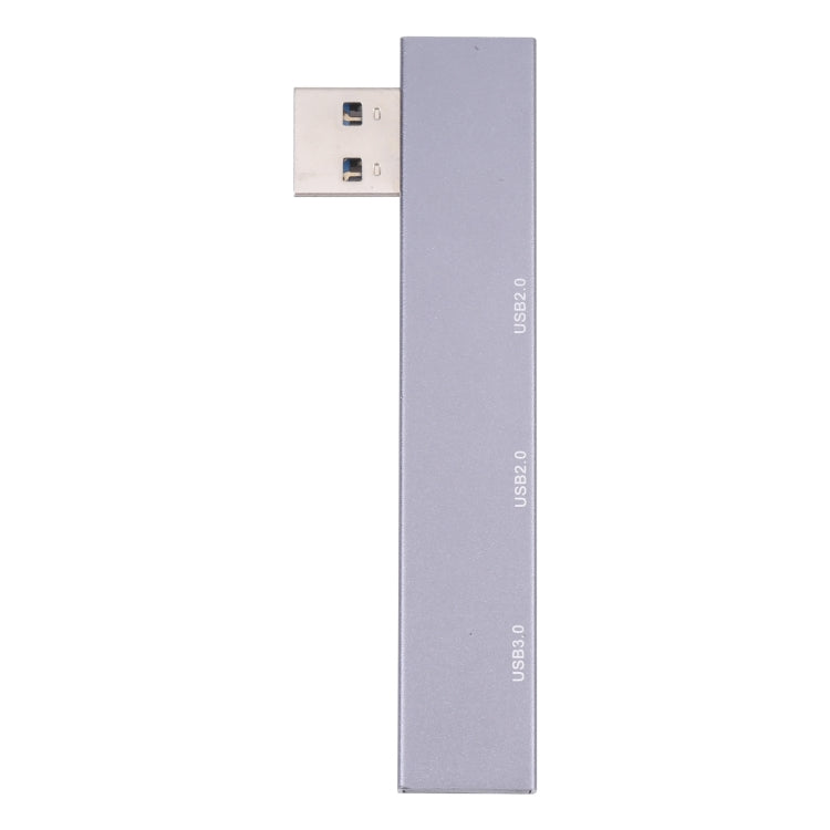 889R USB Male to Dual USB 2.0+USB 3.0 Female Adapter(Silver) - USB 3.0 HUB by PMC TechLife | Online Shopping South Africa | PMC TechLife | Buy Now Pay Later Mobicred